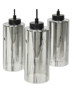 Clearance Beliani PURIRI Vetro Grigio Grigio Nero