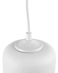 Clearance Beliani Lampadario PURUS Vetro Bianco Bianco Trasparente