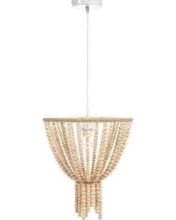 Sale Beliani Lampadario PUSWELI Legno chiaro Marrone