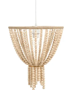 Sale Beliani Lampadario PUSWELI Legno chiaro Marrone
