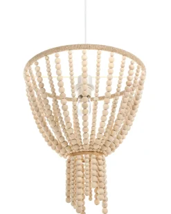Sale Beliani Lampadario PUSWELI Legno chiaro Marrone