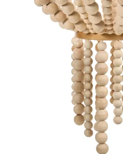 Sale Beliani Lampadario PUSWELI Legno chiaro Marrone