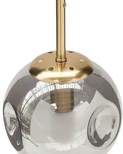 Clearance Beliani Lampadario RALFES Vetro Ottone Ottone Trasparente