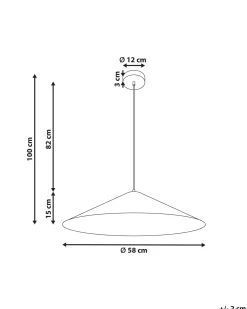 Outlet Beliani Lampadario RASPACULO Metallo Nero