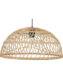 Beliani Lampadario RAVINE Rattan Naturale Marrone