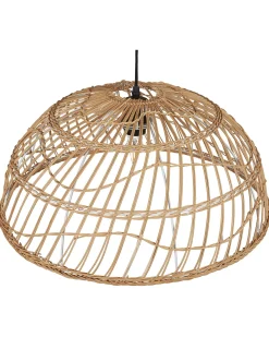 Beliani Lampadario RAVINE Rattan Naturale Marrone