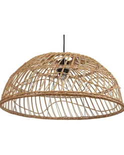 Beliani Lampadario RAVINE Rattan Naturale Marrone