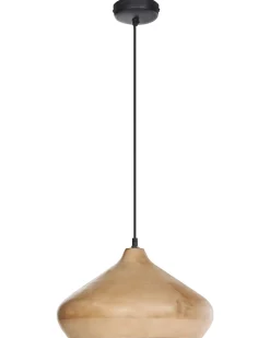 New Beliani Lampadario RAWI Legno di mango chiaro Marrone