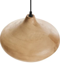 New Beliani Lampadario RAWI Legno di mango chiaro Marrone
