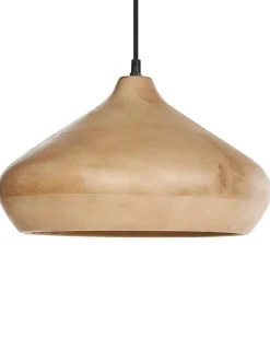 New Beliani Lampadario RAWI Legno di mango chiaro Marrone