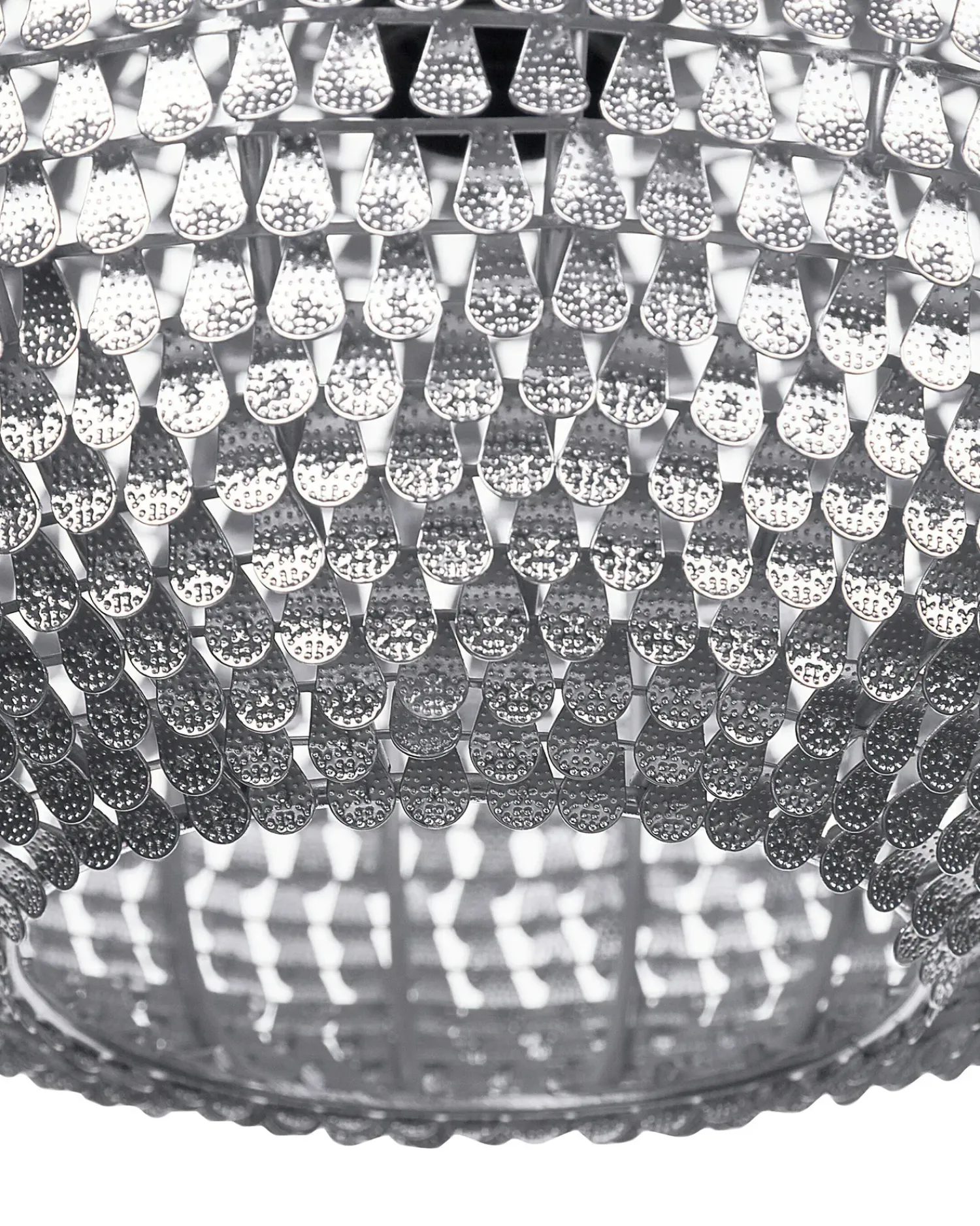 Beliani Lampadario REINE Metallo Argento