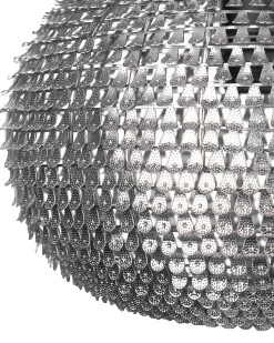 Beliani Lampadario REINE Metallo Argento