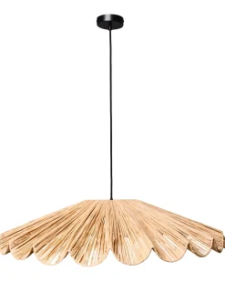 Hot Beliani Lampadario SABOGAL Vimini Naturale Naturale Nero