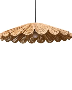 Hot Beliani Lampadario SABOGAL Vimini Naturale Naturale Nero