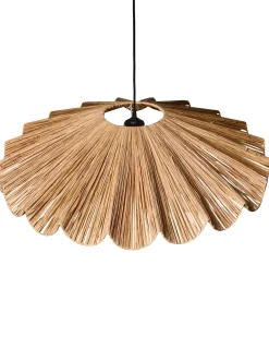 Hot Beliani Lampadario SABOGAL Vimini Naturale Naturale Nero