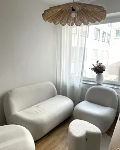 Hot Beliani Lampadario SABOGAL Vimini Naturale Naturale Nero
