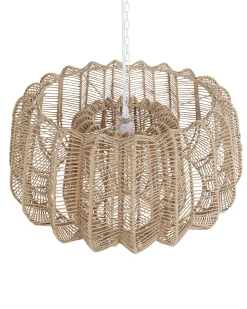 Outlet Beliani Lampadario SAISI Corda di carta Beige