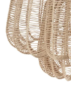 Outlet Beliani Lampadario SAISI Corda di carta Beige