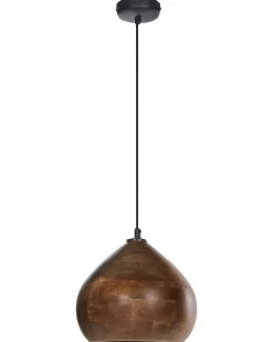 Discount Beliani Lampadario SANYATI Legno di mango scuro Marrone