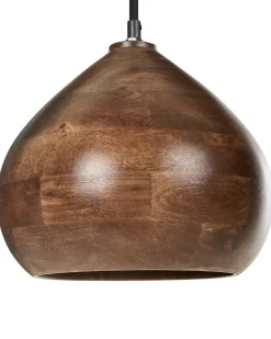 Discount Beliani Lampadario SANYATI Legno di mango scuro Marrone