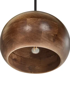 Discount Beliani Lampadario SANYATI Legno di mango scuro Marrone
