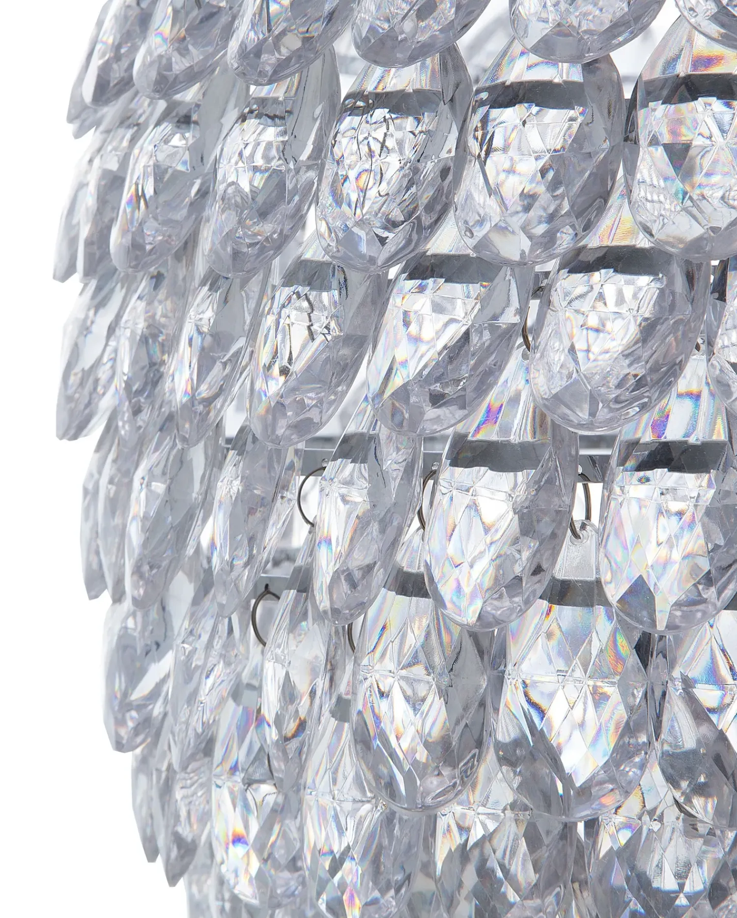 Discount Beliani Lampadario SAUER Argento