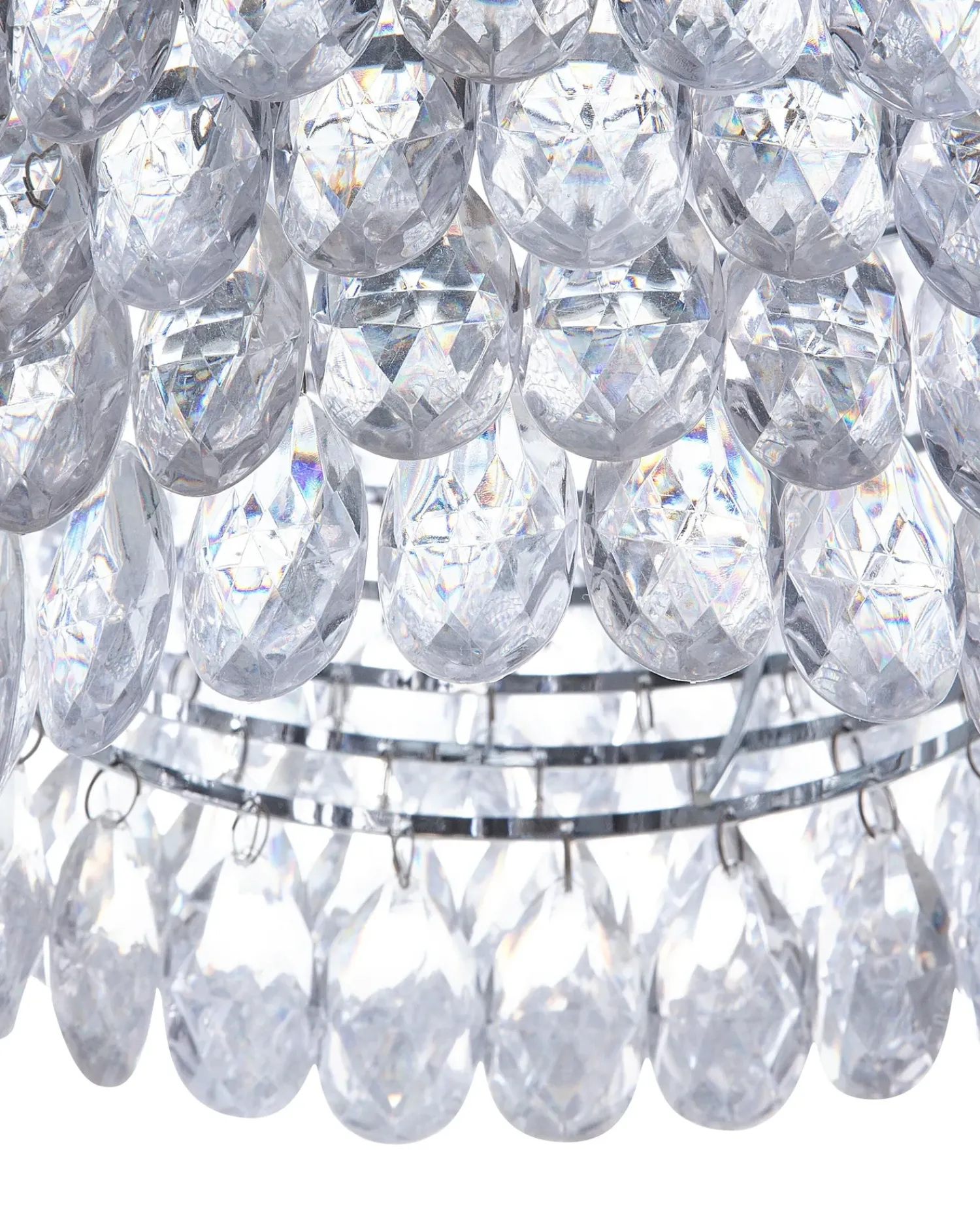 Discount Beliani Lampadario SAUER Argento