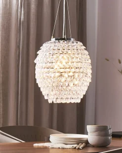 Discount Beliani Lampadario SAUER Argento