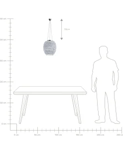 Discount Beliani Lampadario SAUER Argento