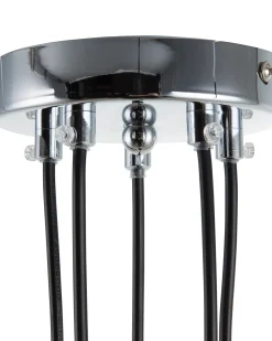 Clearance Beliani Lampadario SAVIO Metallo Marrone dorato Nero