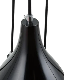 Clearance Beliani Lampadario SAVIO Metallo Marrone dorato Nero