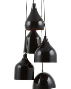 Clearance Beliani Lampadario SAVIO Metallo Marrone dorato Nero