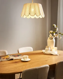 Best Beliani Lampadario SEBAKWE Corda di carta chiaro Beige