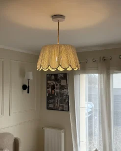 Best Beliani Lampadario SEBAKWE Corda di carta chiaro Beige