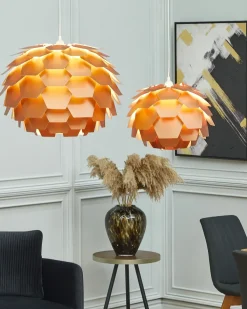 Best Beliani Lampadario SEGRE Rame Bianco Rame