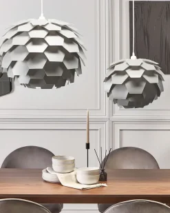 New Beliani Lampadario SEGRE S Grigio