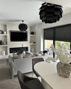 Clearance Beliani Lampadario SEGRE S Nero