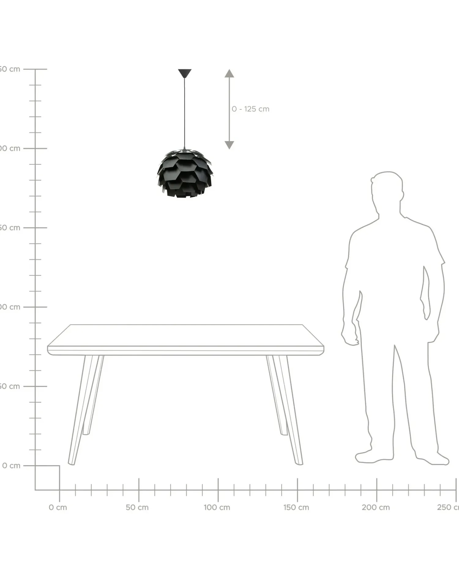 Clearance Beliani Lampadario SEGRE S Nero