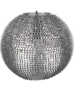 Sale Beliani Lampadario SEINE Metallo Argento Argento Nero