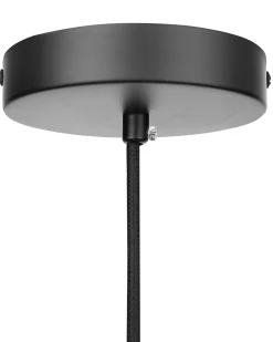 Sale Beliani Lampadario SEINE Metallo Argento Argento Nero