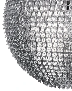 Sale Beliani Lampadario SEINE Metallo Argento Argento Nero