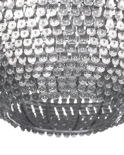 Sale Beliani Lampadario SEINE Metallo Argento Argento Nero
