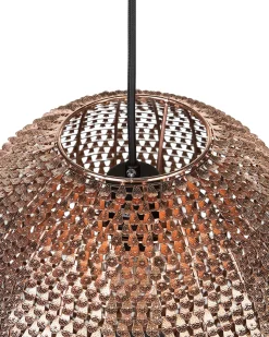 New Beliani Lampadario SEINE Metallo Rame