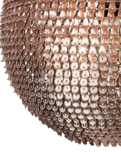 New Beliani Lampadario SEINE Metallo Rame