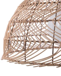 Outlet Beliani Lampadario SELENGE Rattan Marrone chiaro Beige Naturale