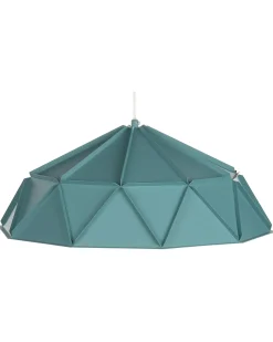 Beliani Lampadario SENIA Metallo Turchese Blu