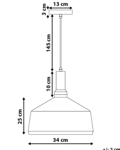 Clearance Beliani Lampadario SEPIK Metallo Bianco Bianco Oro