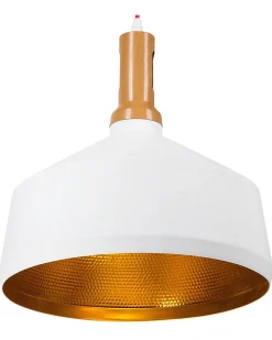 Clearance Beliani Lampadario SEPIK Metallo Bianco Bianco Oro