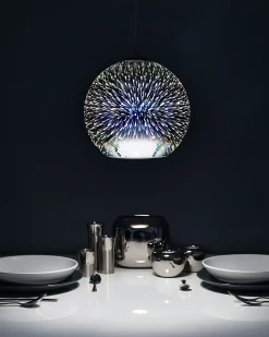 Sale Beliani Lampadario SESSERA Vetro Argento
