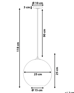 Sale Beliani Lampadario SESSERA Vetro Argento